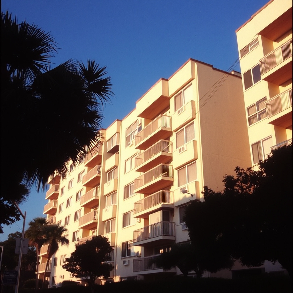 1980s los angles apartment building